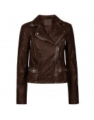 Full Circle Tina Wonglu Black and Brown Leather Jacket