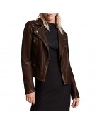 Full Circle Tina Wonglu Black and Brown Leather Jacket