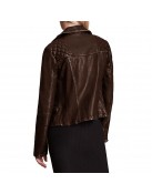 Full Circle Tina Wonglu Black and Brown Leather Jacket