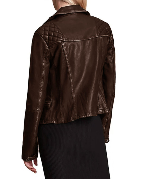 Full Circle Tina Wonglu Black and Brown Leather Jacket Full Circle Tina Wonglu Black and Brown Leather Jacket
