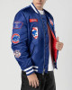 Full-Zip Chicago Cubs Royal Bomber Jacket