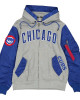 Full-Zip Heather Chicago Cubs Gray/Roya Hoodie Jacket