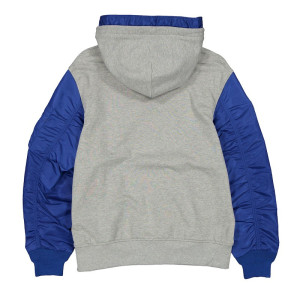 Full-Zip Heather LA Dodgers Gray/Royal Hoodie Jacket 