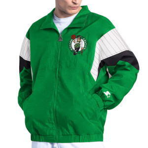 Full-Zip Yard Line Boston Celtics Kelly Green Jacket