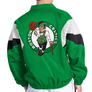Full-Zip Yard Line Boston Celtics Kelly Green Jacket
