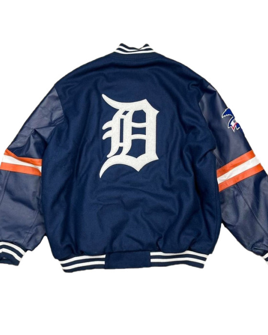 G-III Detroit Tigers Navy Varsity Jacket