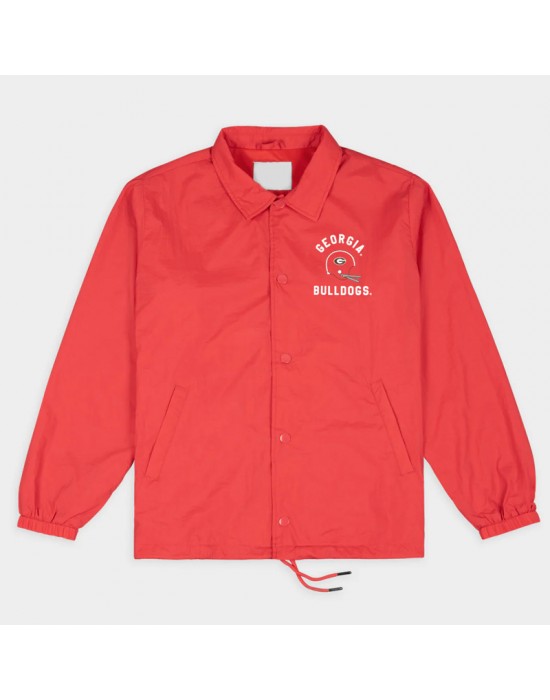 Georgia Bulldogs Football Classic Helmet Coaches Jacket