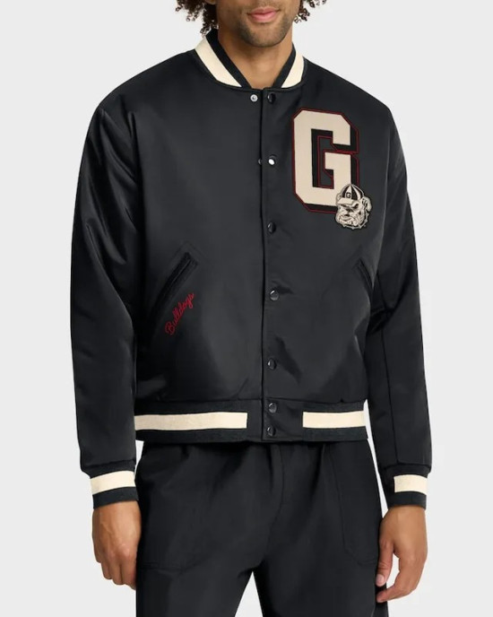 Georgia Bulldogs Legacy Black Bomber Jacket