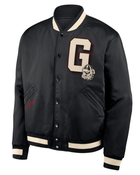 Georgia Bulldogs Legacy Black Bomber Jacket