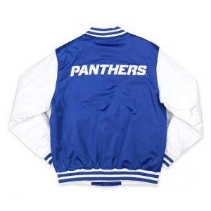 Georgia State University Royal and White Baseball Jacket