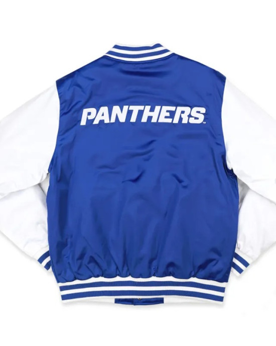 Georgia State University Royal and White Baseball Jacket Georgia State University Royal and White Baseball Jacket