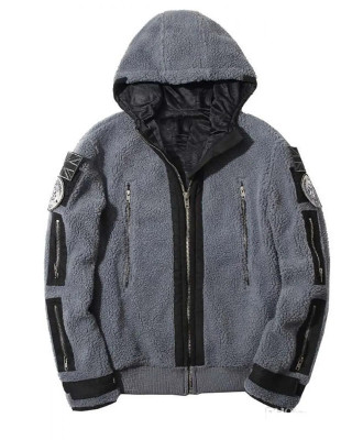 Ghost Call of Duty Sherpa Grey Hoodie