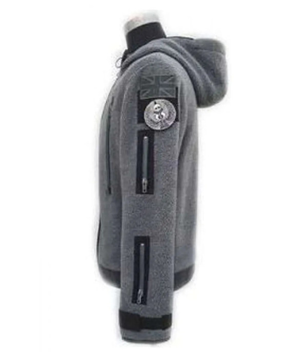 Ghost Call of Duty Sherpa Grey Hoodie Ghost Call of Duty Sherpa Grey Hoodie
