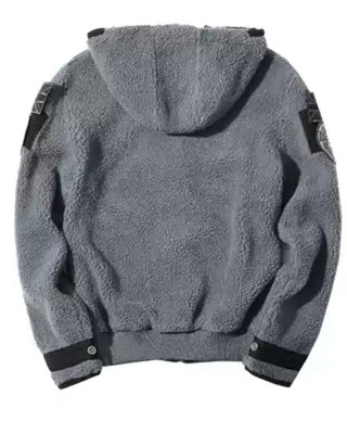 Ghost Call of Duty Sherpa Grey Hoodie