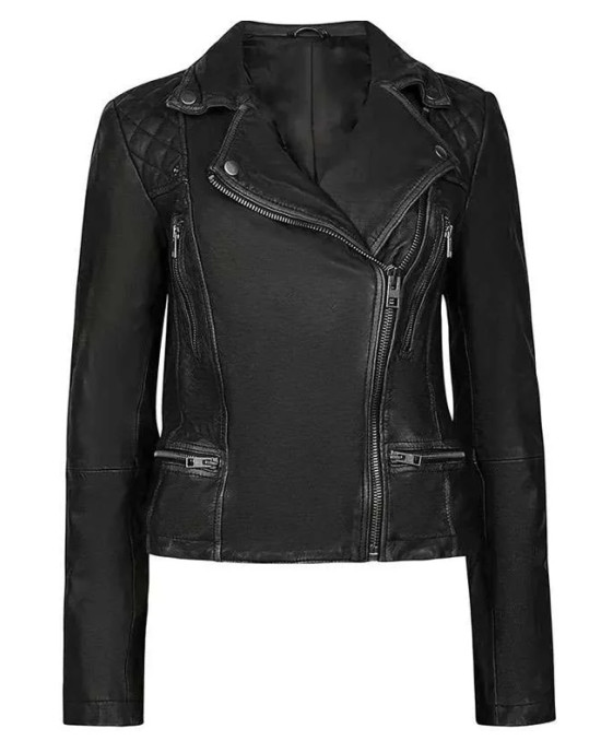 Ginny & Georgia S03 Brianne Howey Black Leather Jacket