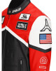 Givenchy Racing Red and Black Leather Jacket Givenchy Racing Red and Black Leather Jacket