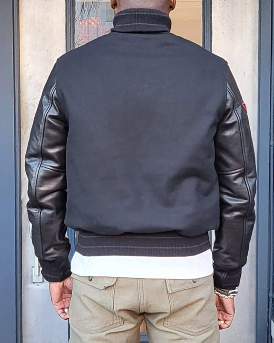 Golden Bear Black Varsity Jacket Golden Bear Black Varsity Jacket