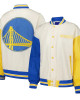 Golden State Warriors Color Block Bomber Full-Snap Jacket