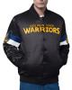 Golden State Warriors Triple Option Varsity Satin Jacket