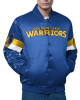 Golden State Warriors Triple Option Varsity Satin Jacket