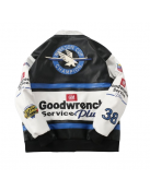 Goodwrench White/Black Leather Jacket