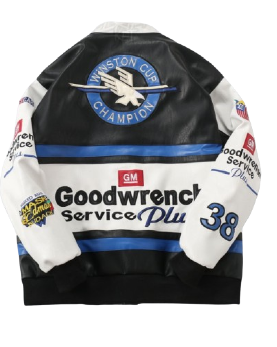 Goodwrench White/Black Leather Jacket Goodwrench White/Black Leather Jacket