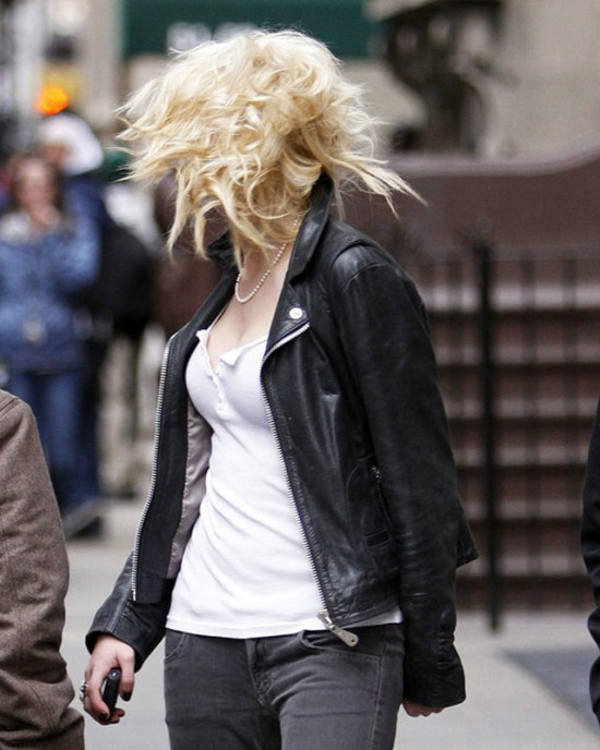 Gossip Girl Taylor Momsen Zipper Pockets Leather Jacket Gossip Girl Taylor Momsen Zipper Pockets Leather Jacket