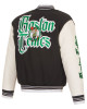 Gothic Boston Celtics Black and White Varsity Jacket