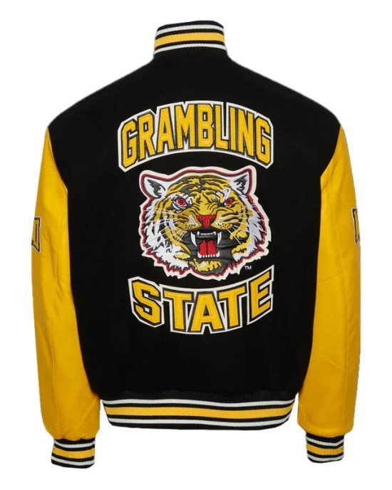 Grambling State University Black and Gold Varsity Jacket