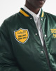 Green Bay Packers Green Varsity Bomber Satin Jacket