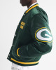 Green Bay Packers Green Varsity Bomber Satin Jacket
