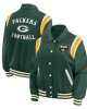Green Bay Packers Lightweight Green Varsity Satin Jacket