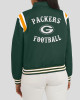 Green Bay Packers Lightweight Green Varsity Satin Jacket