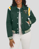 Green Bay Packers Lightweight Green Varsity Satin Jacket