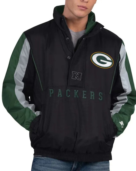 Green Bay Packers Thursday Night Gridiron Half-Zip Jacket