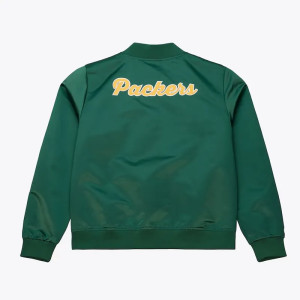 Green Bay Packers Vintage Green Satin Jacket