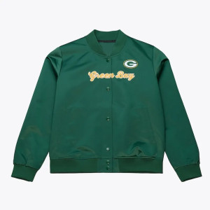Green Bay Packers Vintage Green Satin Jacket