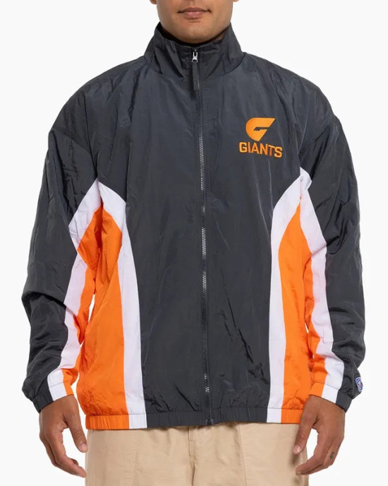 GWS Giants Charcoal Retro Track Jacket