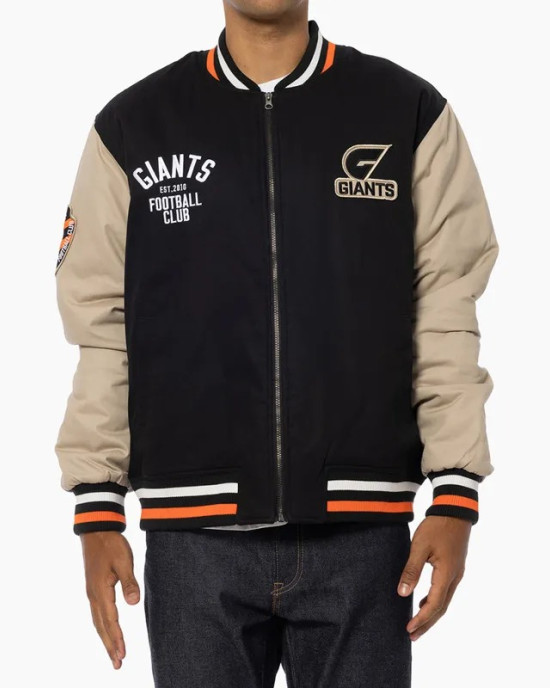 GWS Giants Lock-Up Varsity Cotton Jacket GWS Giants Lock-Up Varsity Cotton Jacket