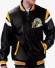 Hamilton Tiger-Cats Black Varsity Full-zip Leather Jacket Hamilton Tiger-Cats Black Varsity Full-zip Leather Jacket