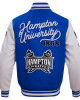 Hampton Pirates HBCU Royal and White Varsity Jacket Hampton Pirates HBCU Royal and White Varsity Jacket