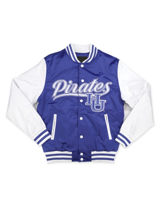 Hampton University Blue and White Jacket