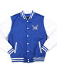 Hampton University Royal and White Baseball Jacket Hampton University Royal and White Baseball Jacket