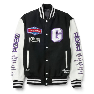 Happy Dad Death Row Varsity Jacket