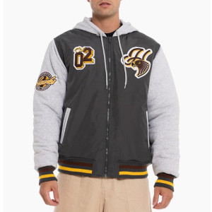 Hawks Patchwork Hooded Jacket – Hawthorn Team Style