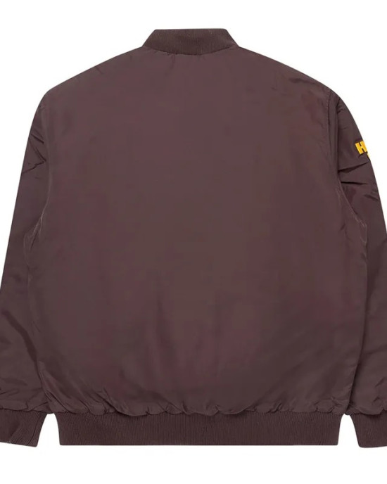 Hawthorn Hawks Brown Bomber Full Snap Jacket