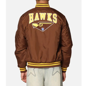 Hawthorn Hawks Team Brown Bomber Jacket