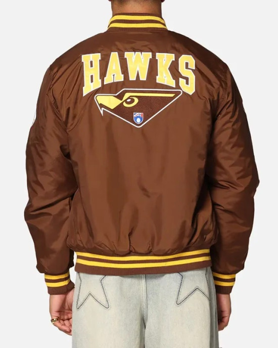 Hawthorn Hawks Team Brown Bomber Jacket Hawthorn Hawks Team Brown Bomber Jacket