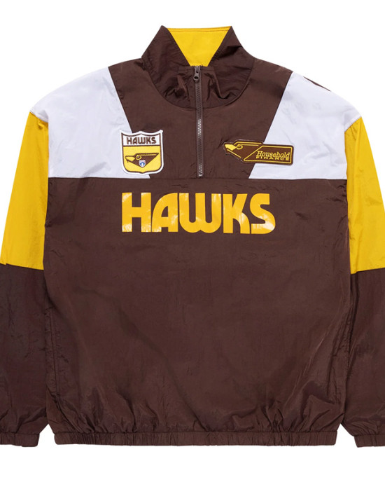 Hawthorn Hawks Throwback Windbreaker Pullover Team Jacket