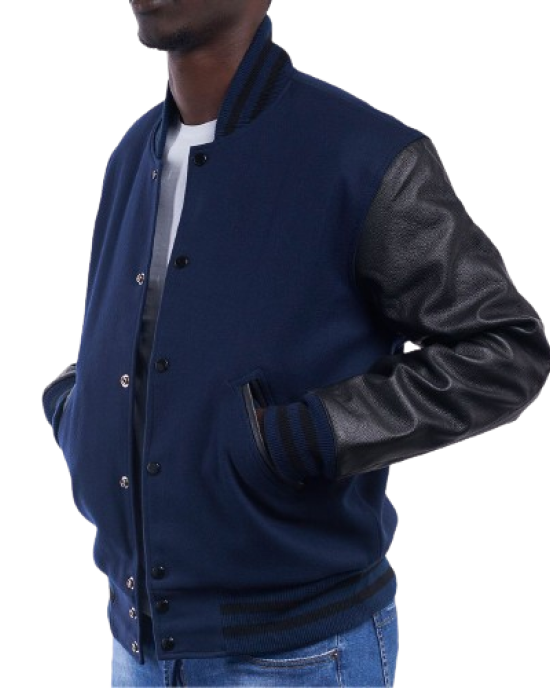 High Royal Wool Body & Black Leather Sleeves